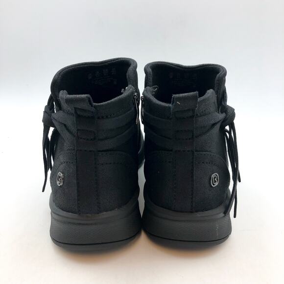 BZEES Womens Gusto Ankle Booties US 8 Wide EU 38.5 Black Fabric Wrap Tassel NIB - Picture 8 of 11